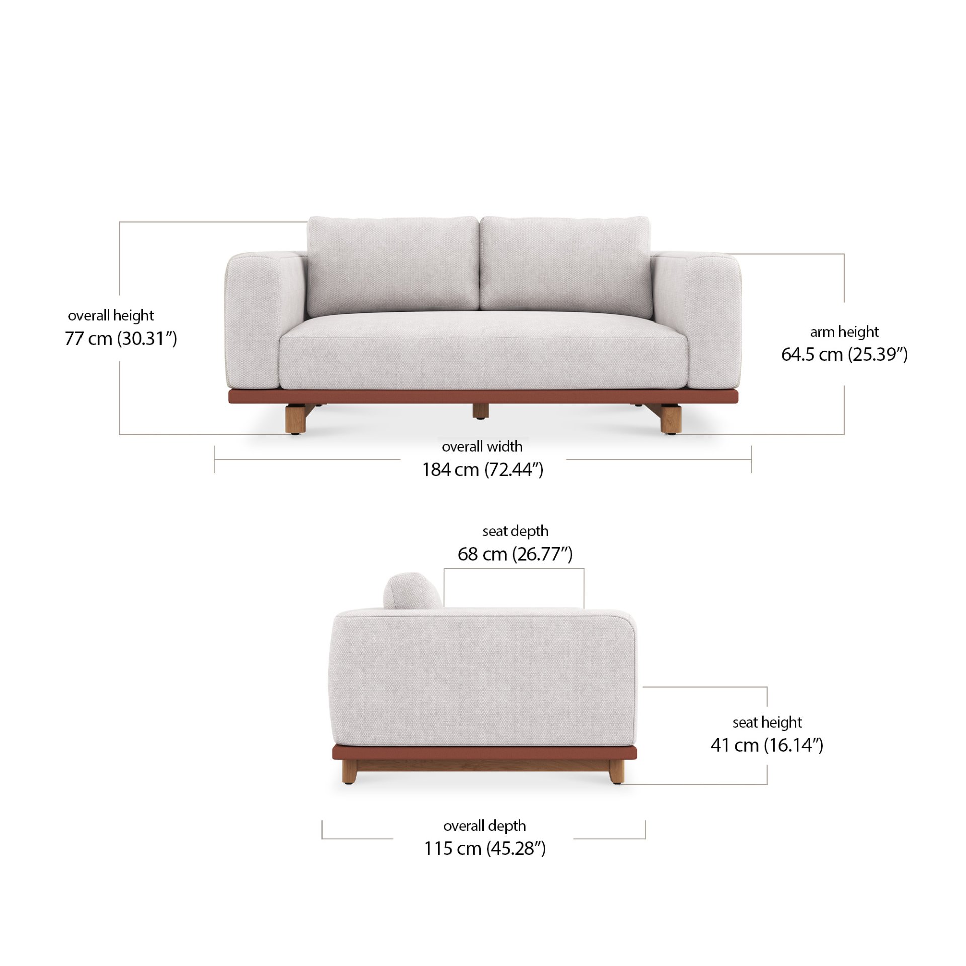 Fenna 2 Seater dimensions