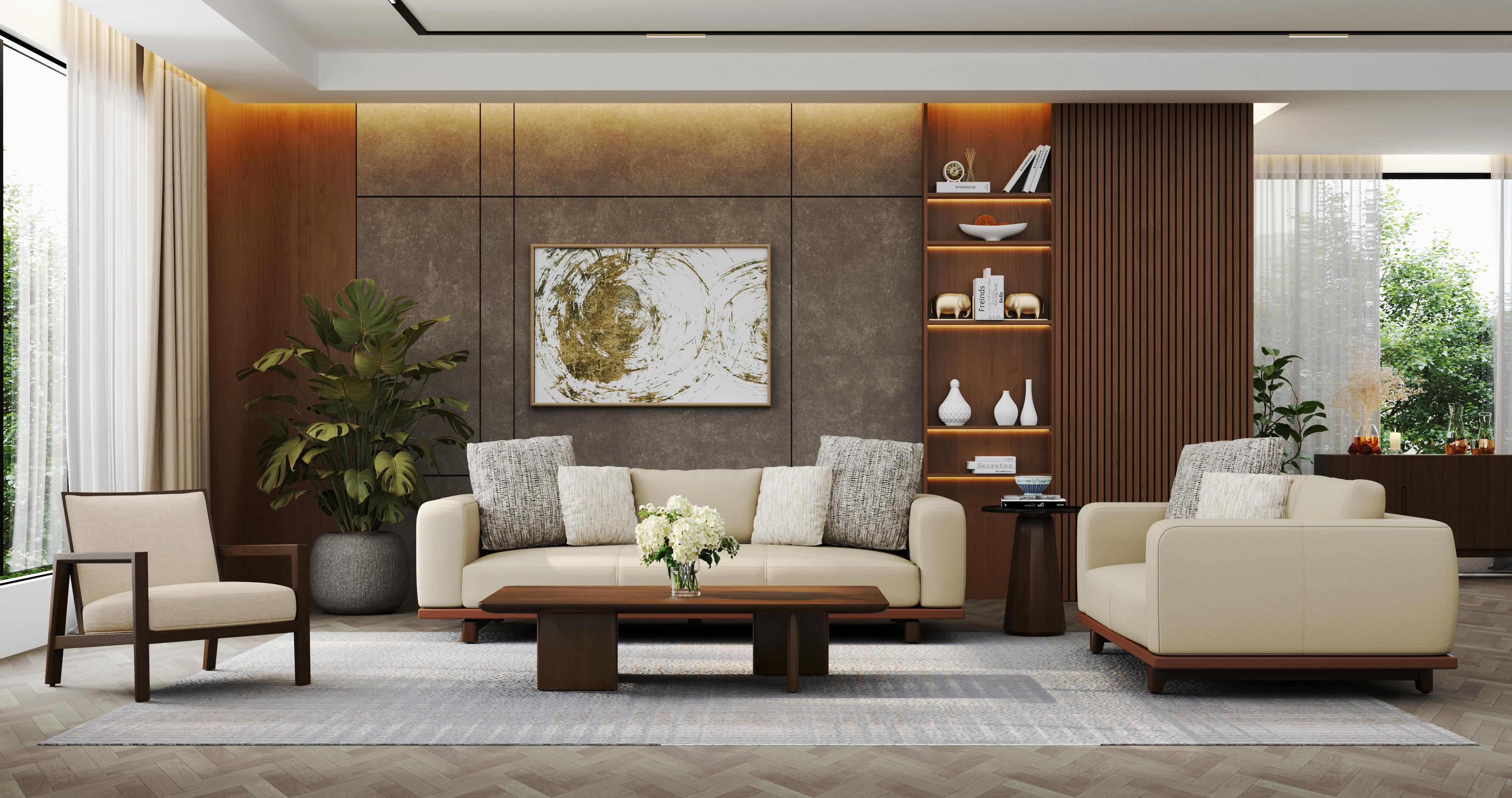 The Fenna collection, in a room