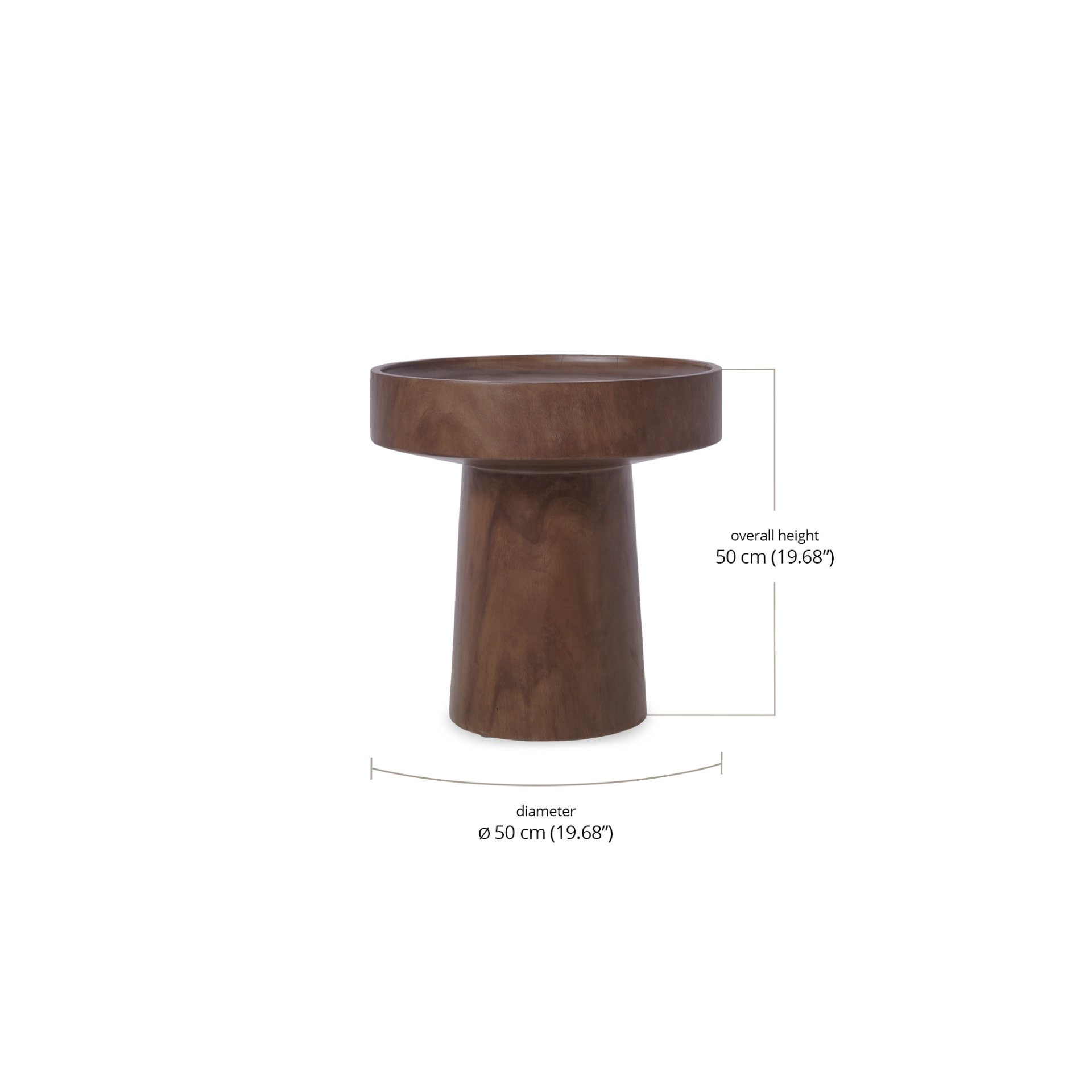 Gia Accent Table dimensions