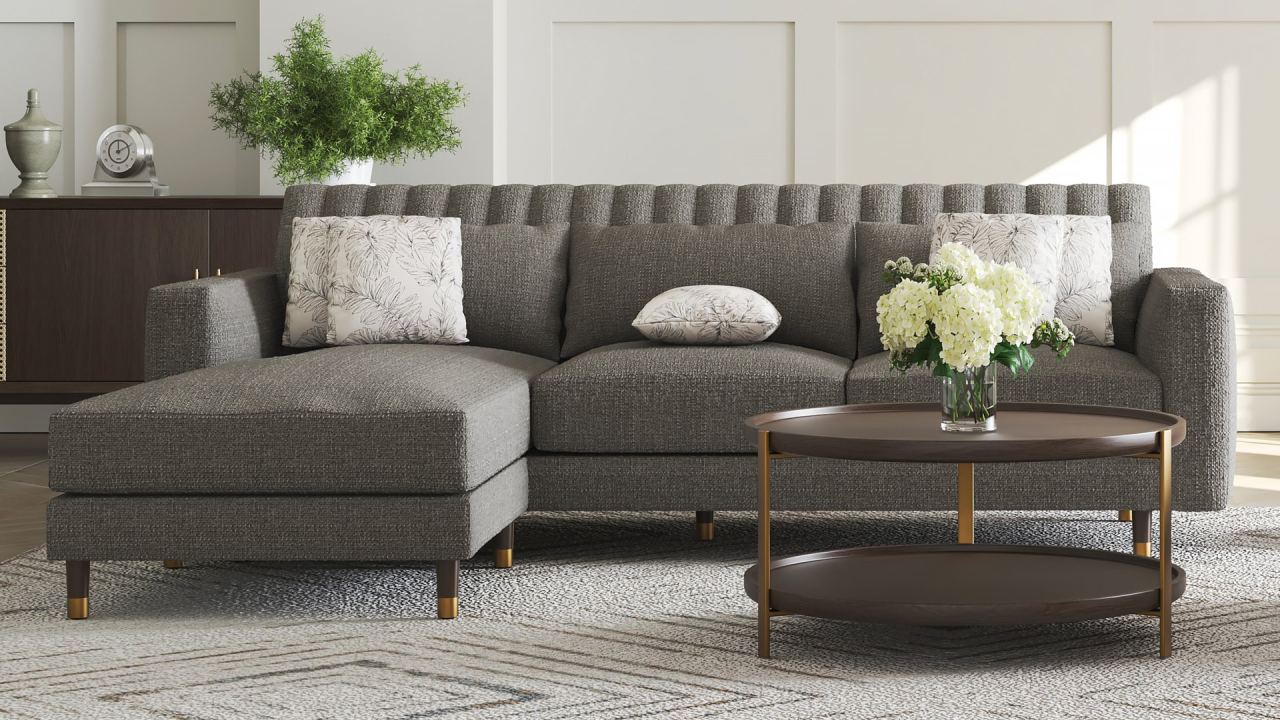 Giovanna 3 Seater With Chaise, in a room
