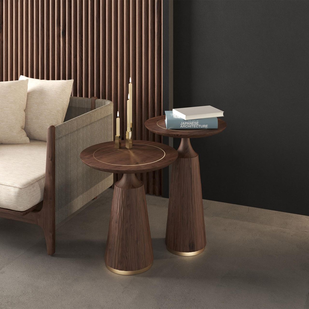 Gelombang Accent Table, in a room
