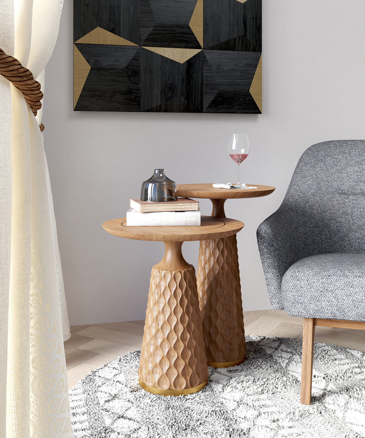 Gelombang Accent Table (Small)