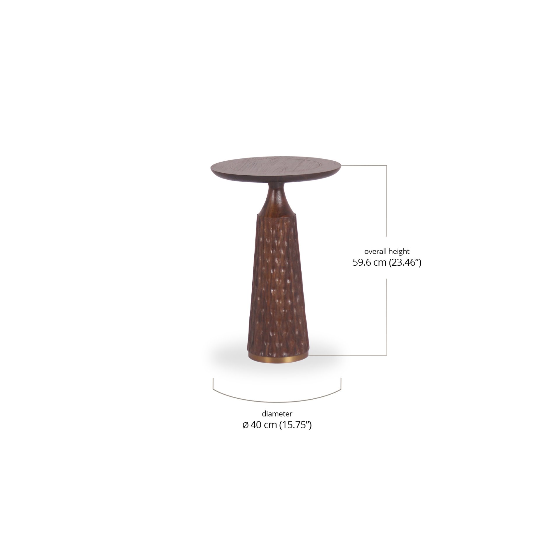 Gelombang Accent Table (Tall) dimensions