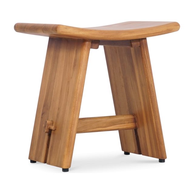 Haven Teak Curved Stool