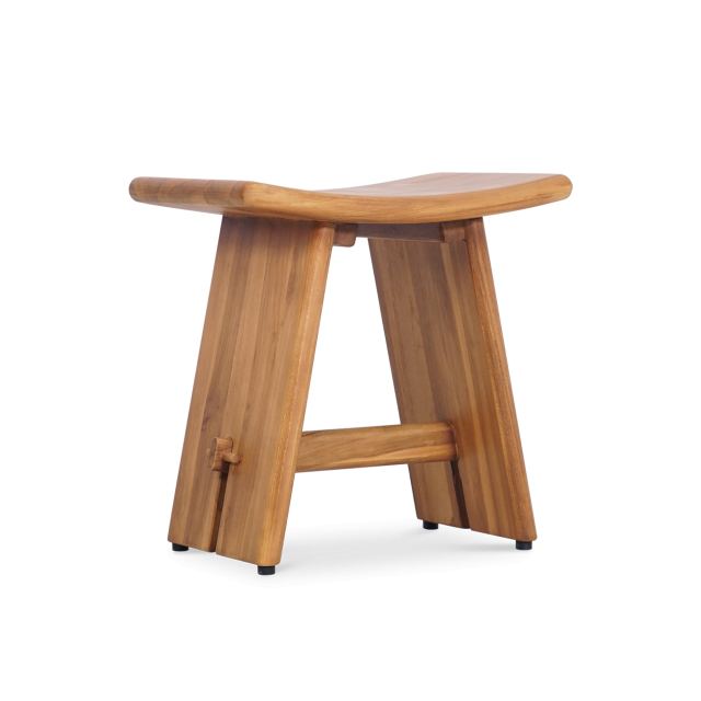 Haven Teak Curved Stool