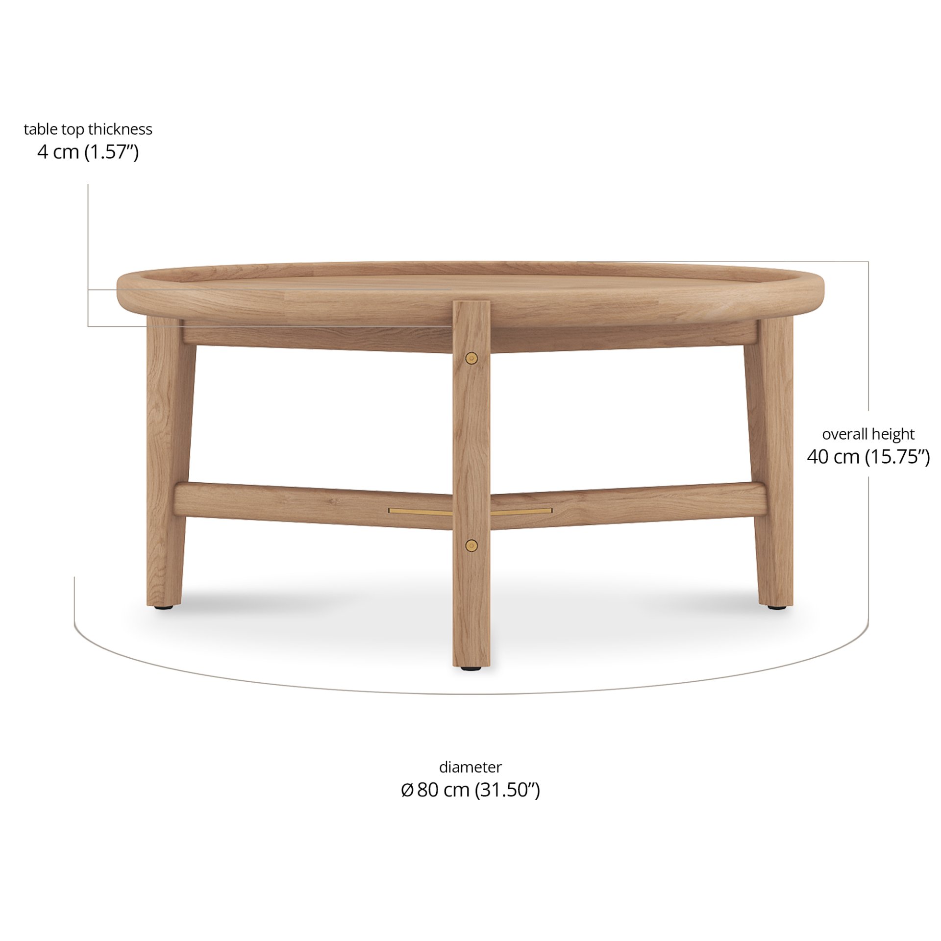 Hiro Coffee Table dimensions