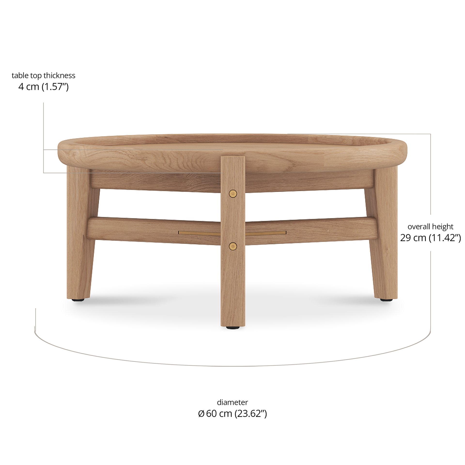 Hiro Low Coffee Table dimensions