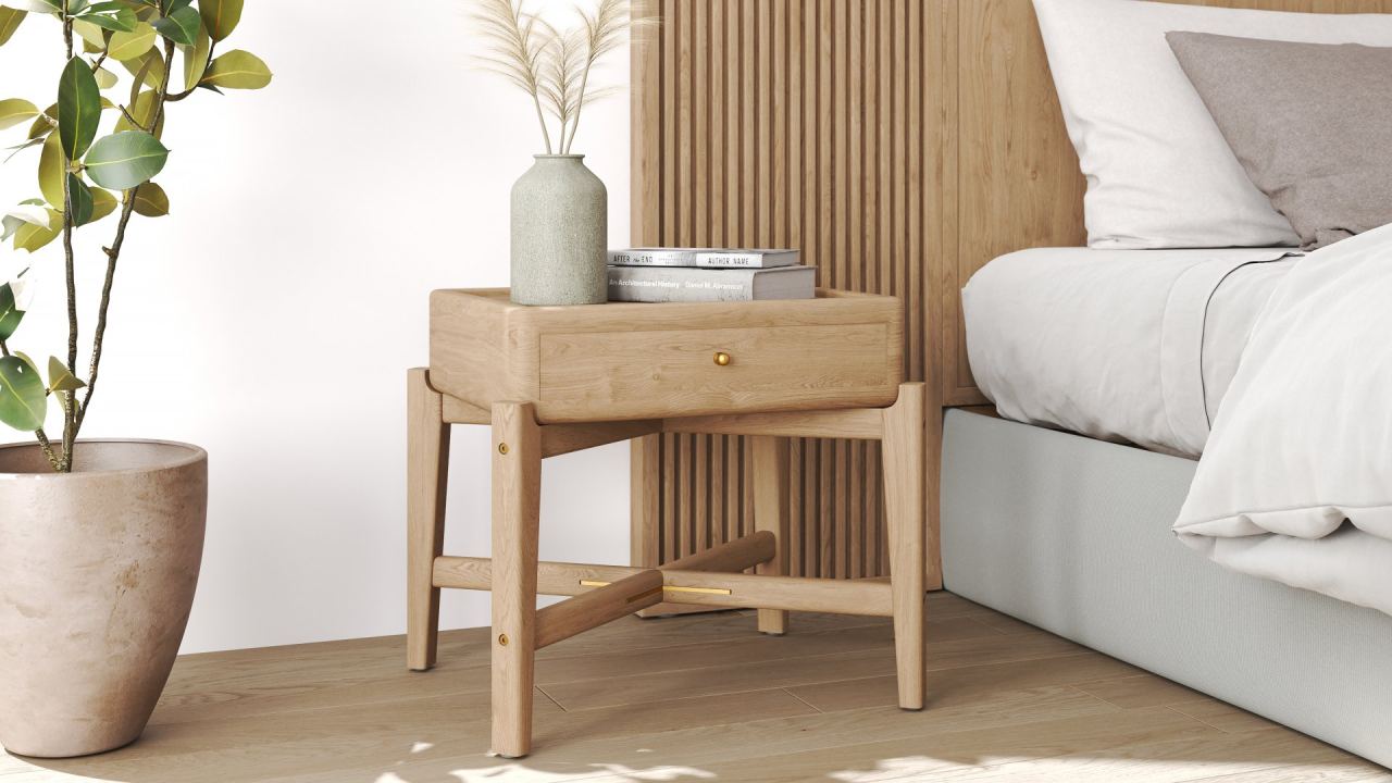 Hiro Nightstand, in a room