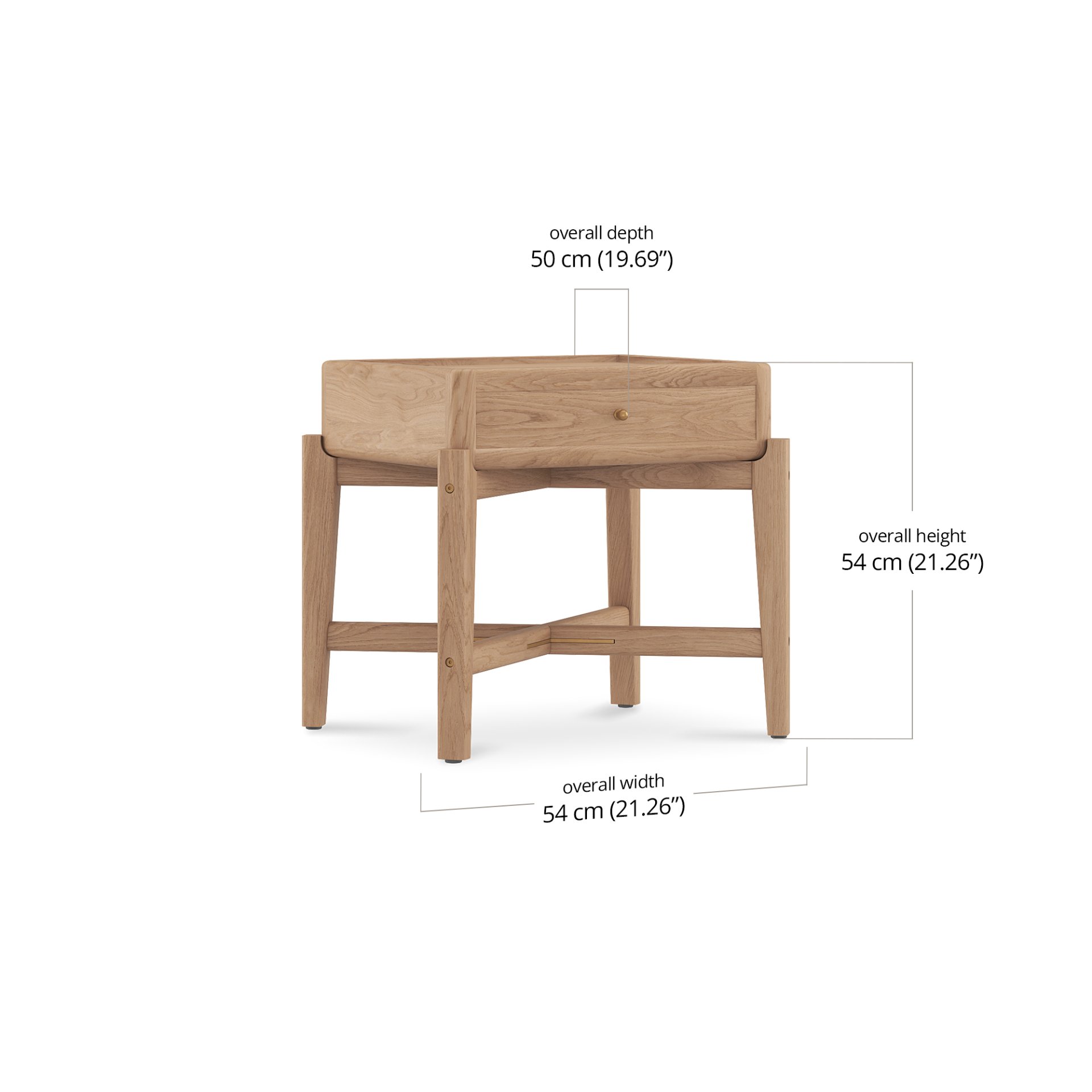 Hiro Nightstand dimensions