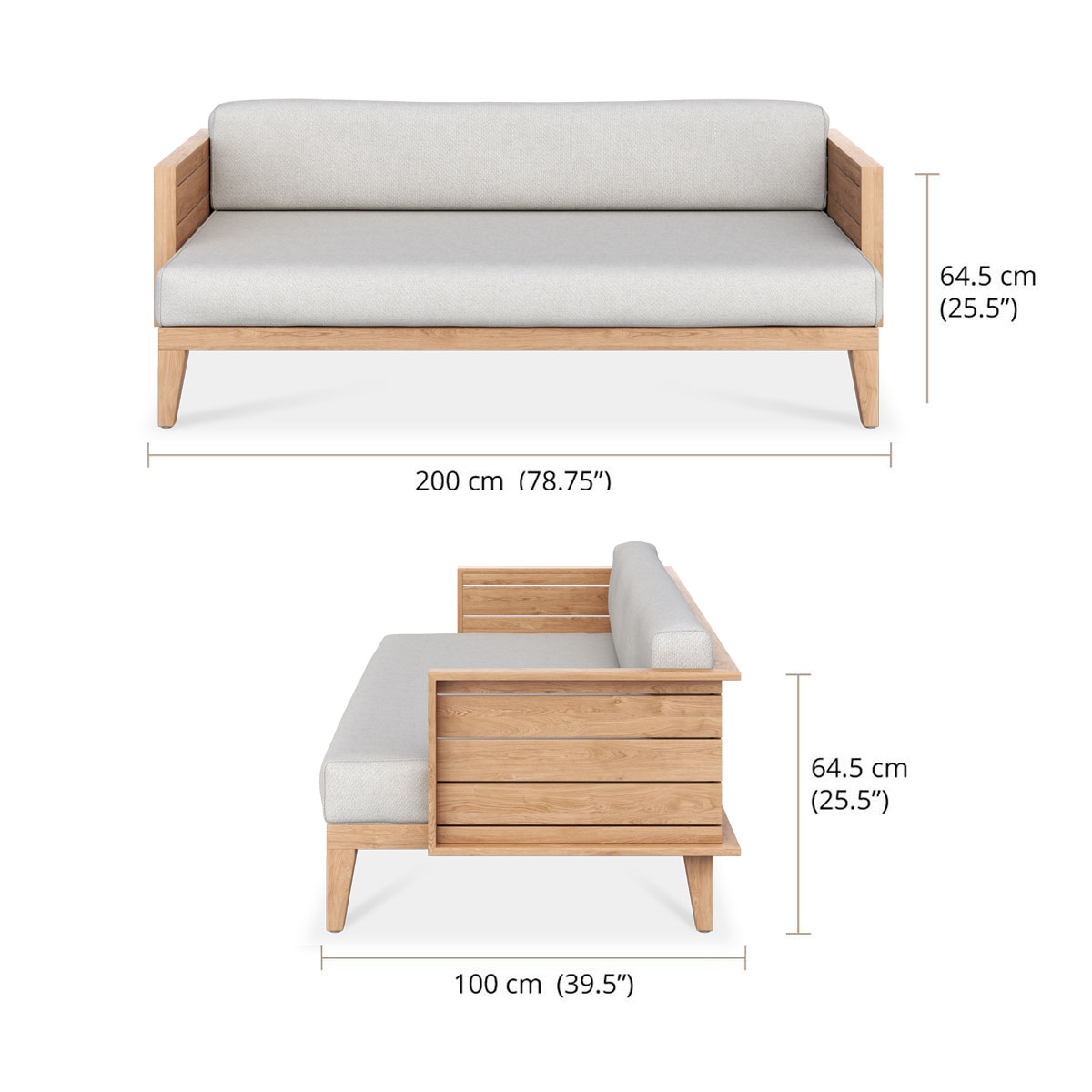Harper Daybed dimensions
