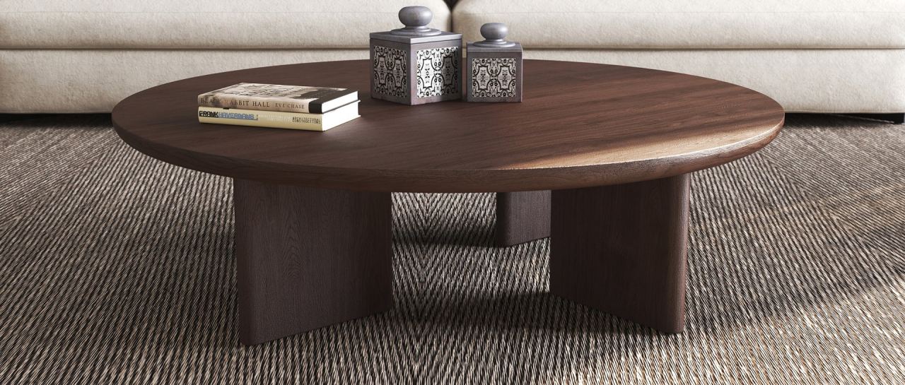 Hoshi Round Coffee Table, in a room