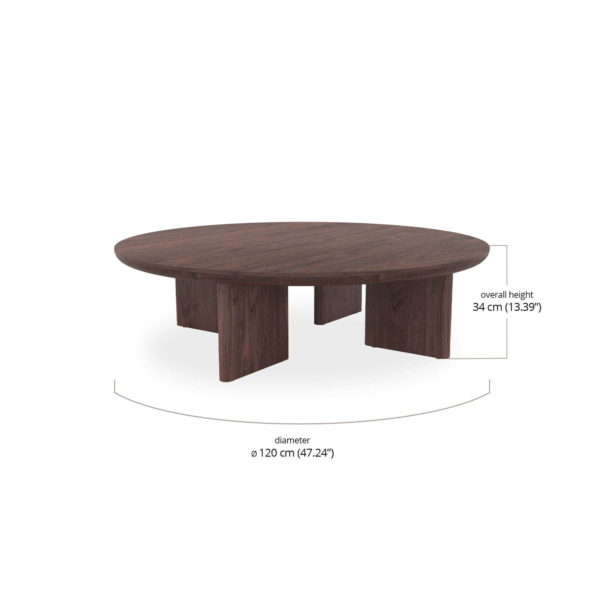 Hoshi Round Coffee Table dimensions