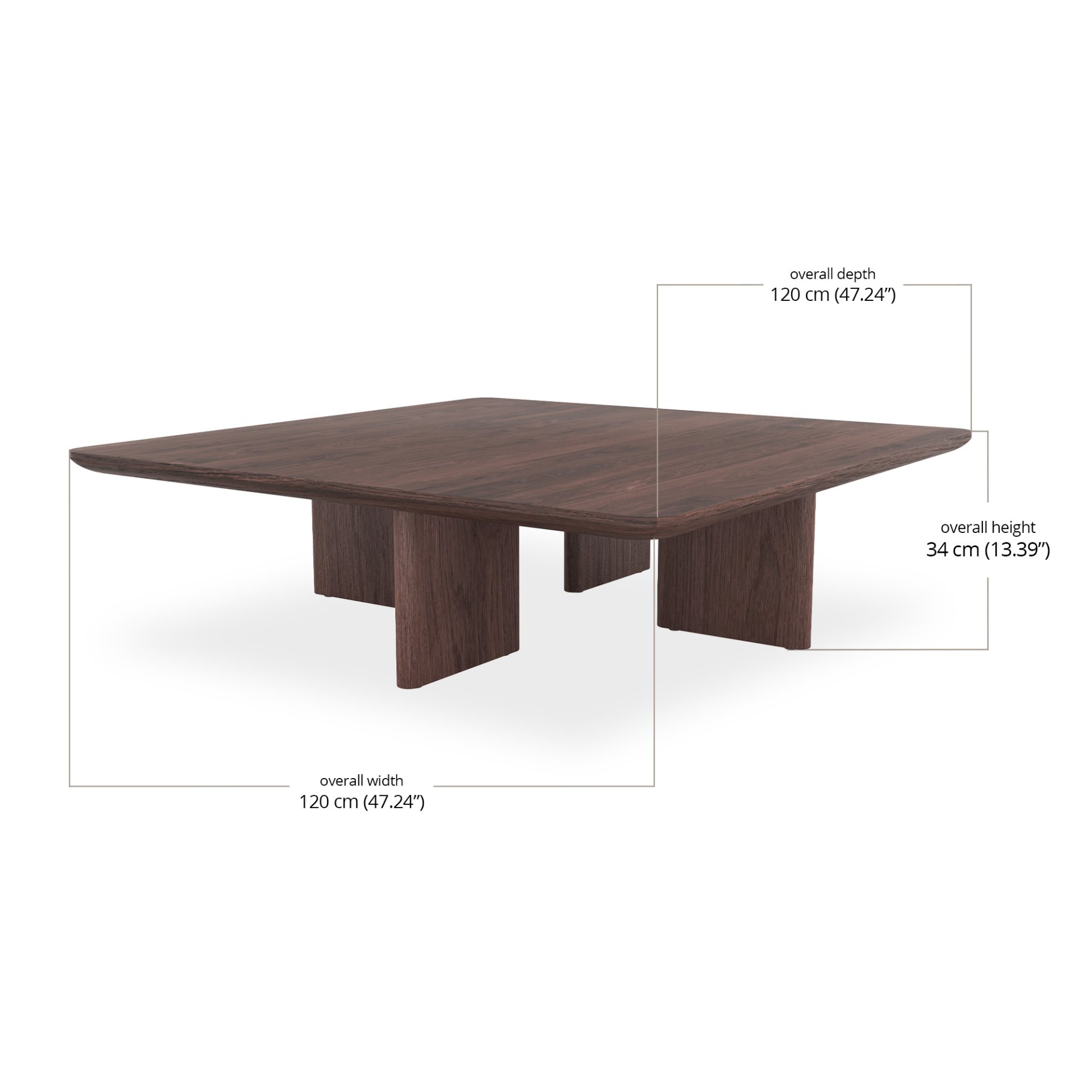 Hoshi Square Coffee Table dimensions