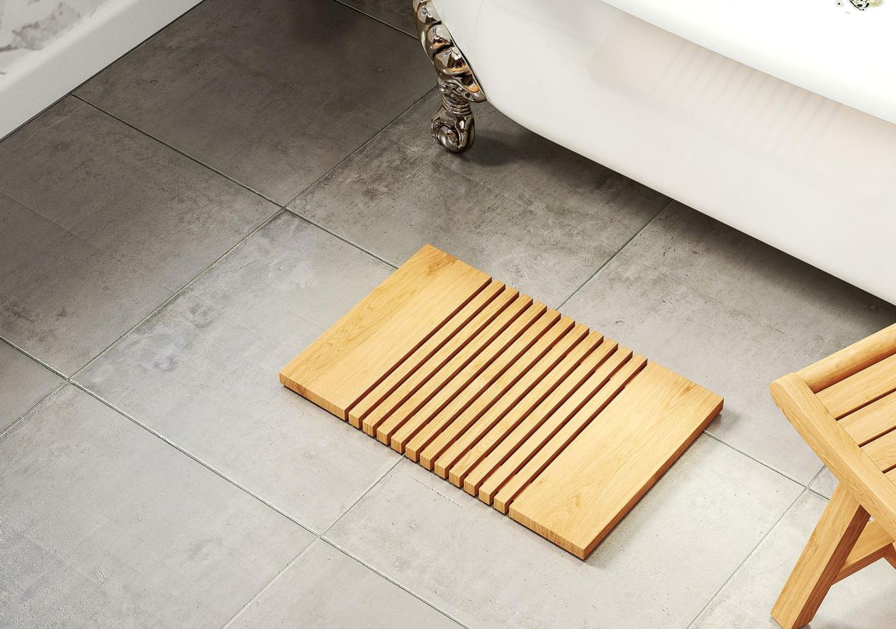 Classic Teak Mat, in a room
