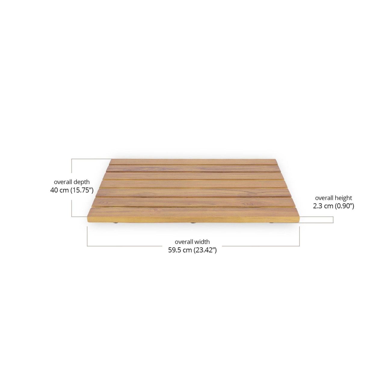 Oliver Teak Mat, in detail
