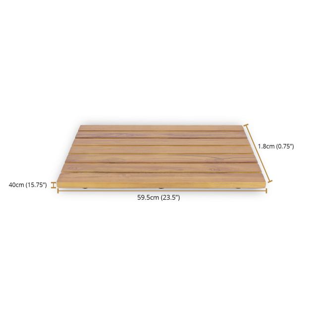 Oliver Teak Mat, in detail