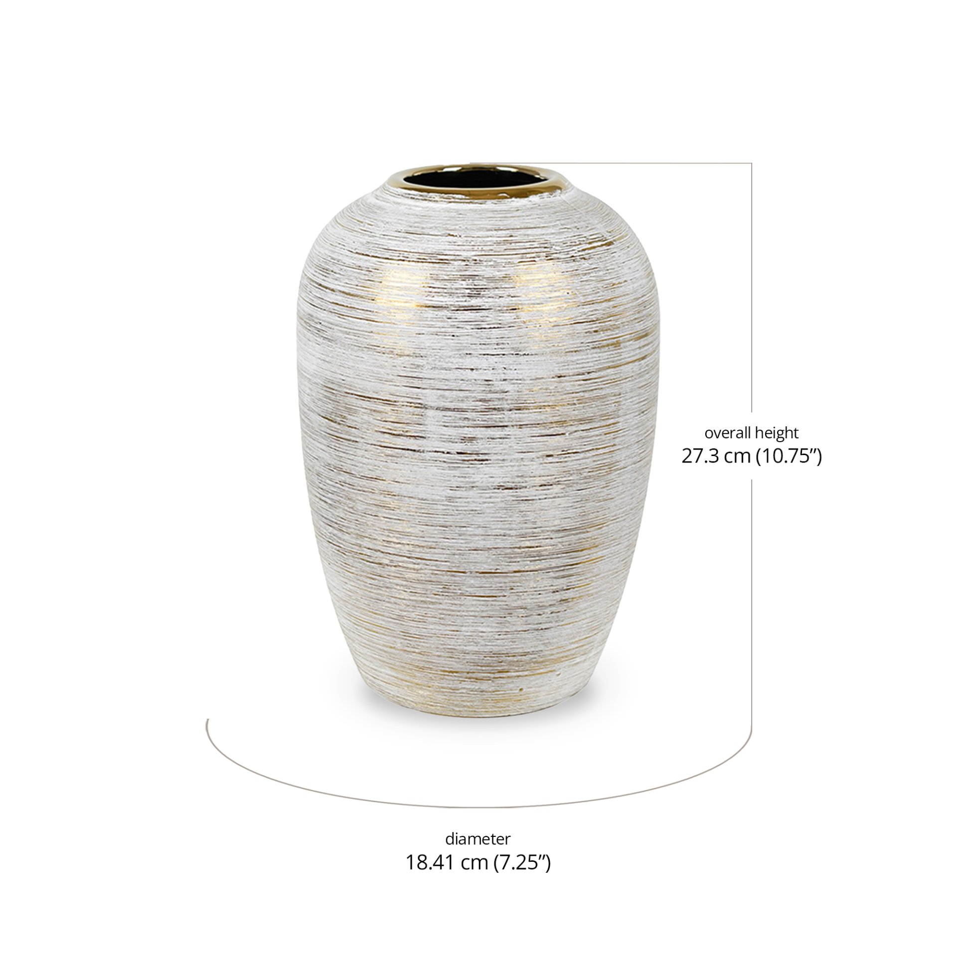Ivorine Small Vase dimensions
