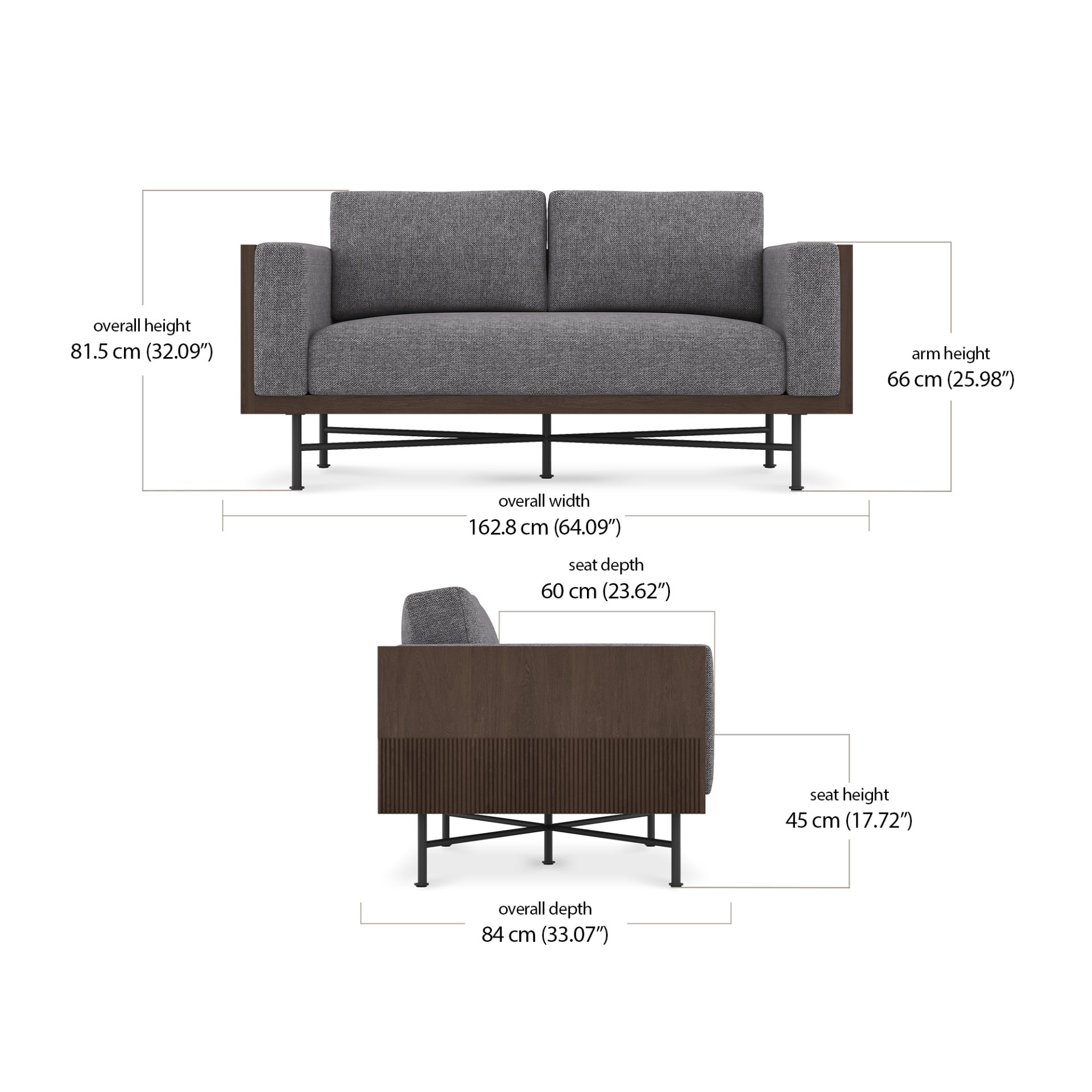 Jace 2 Seater dimensions