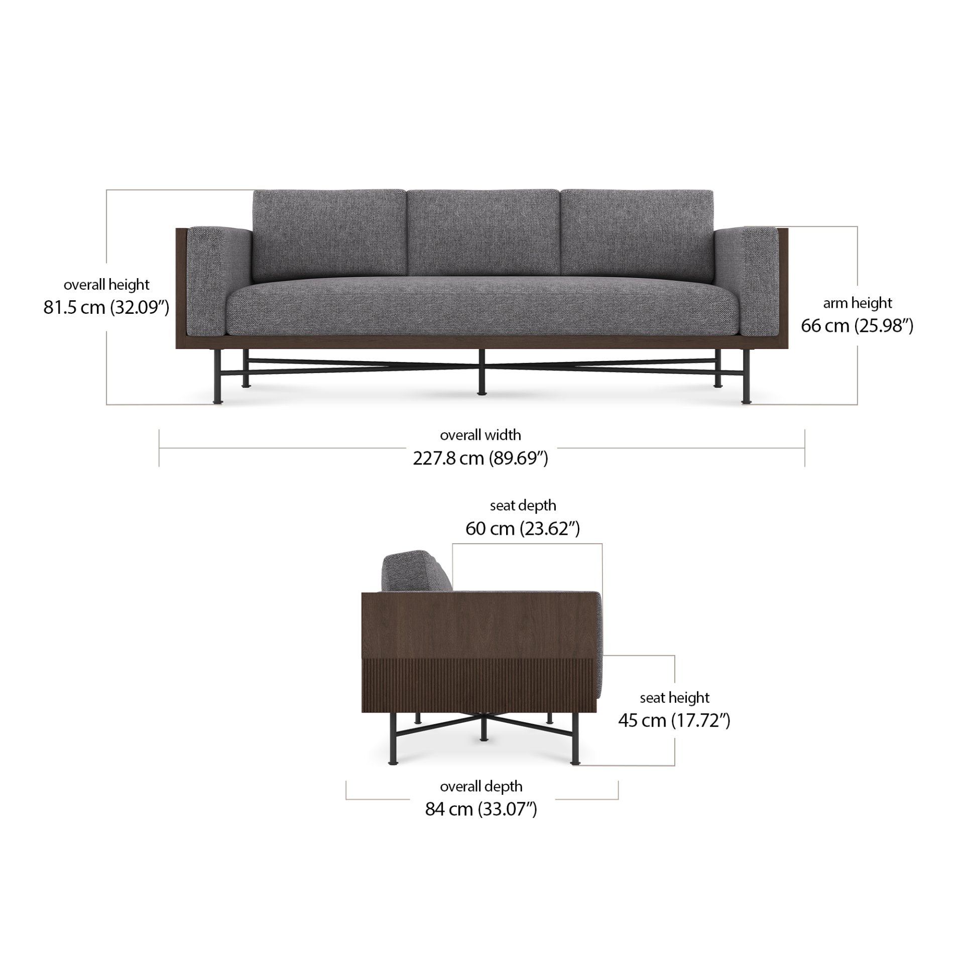 Jace 3 Seater dimensions
