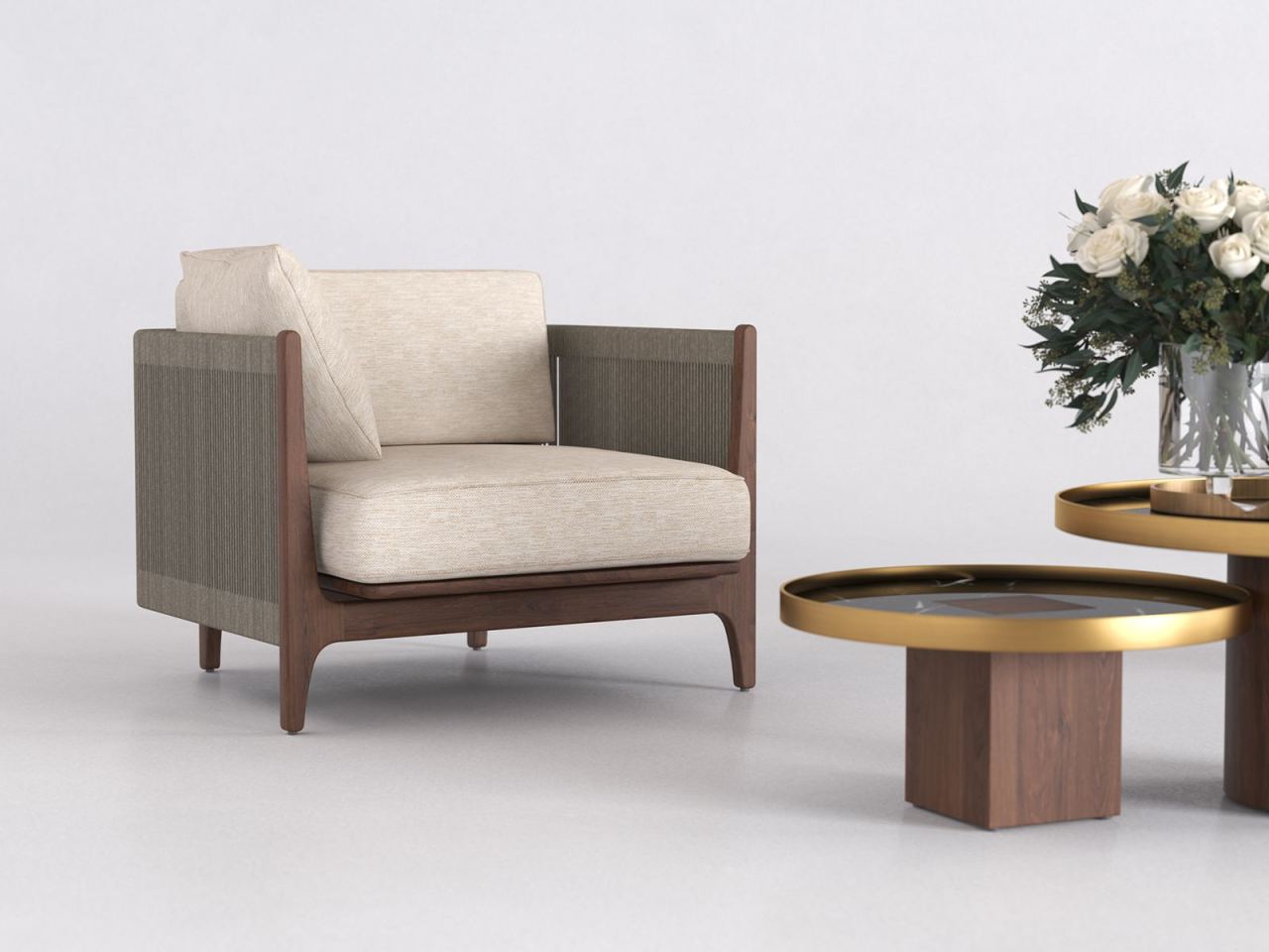 Jade Lounge Chair, in a room