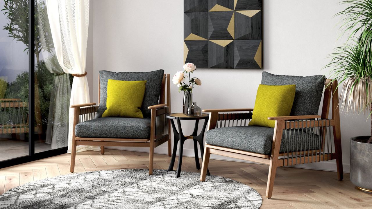 Jane Lounge Chair in a furnished room