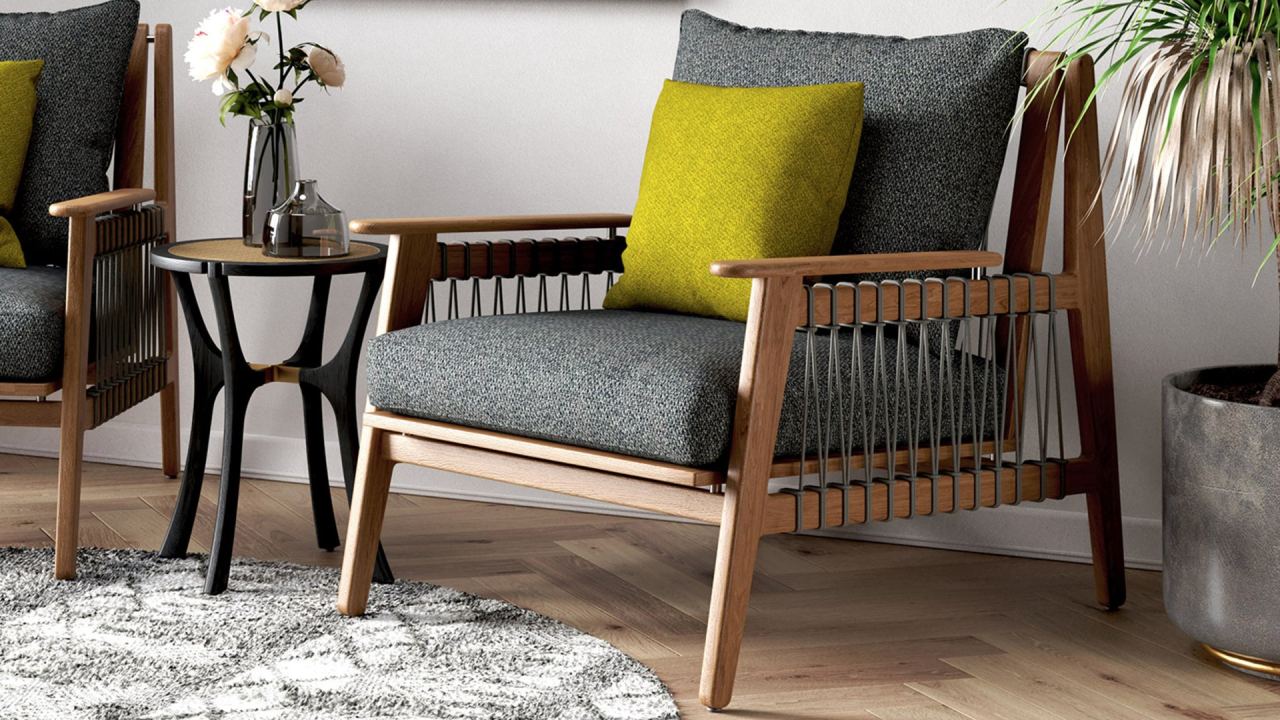 Jane Lounge Chair, in a room