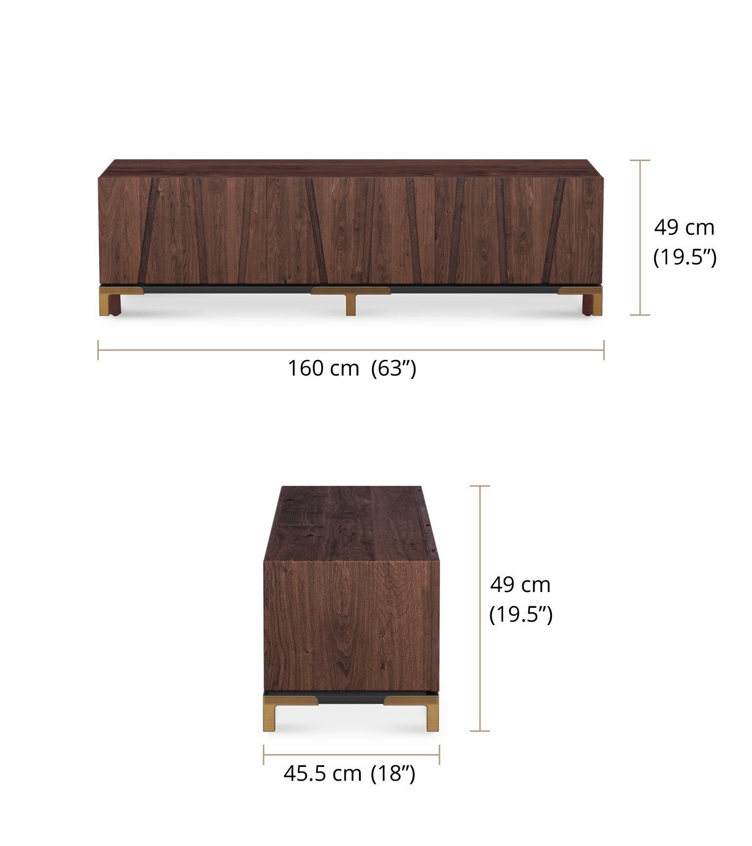 Joan Entertainment Box dimensions