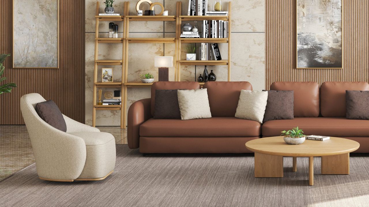 Kent Ottoman, in a room