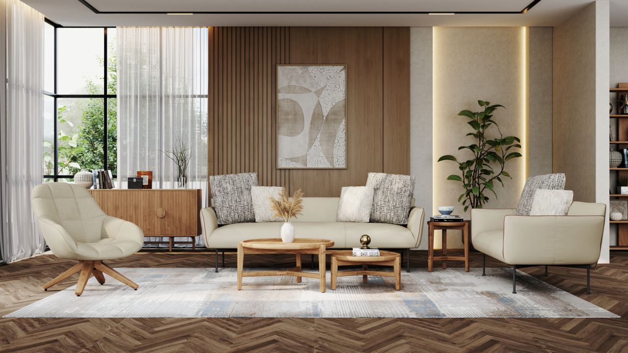 Kim 3 Seater Sofa, in a room