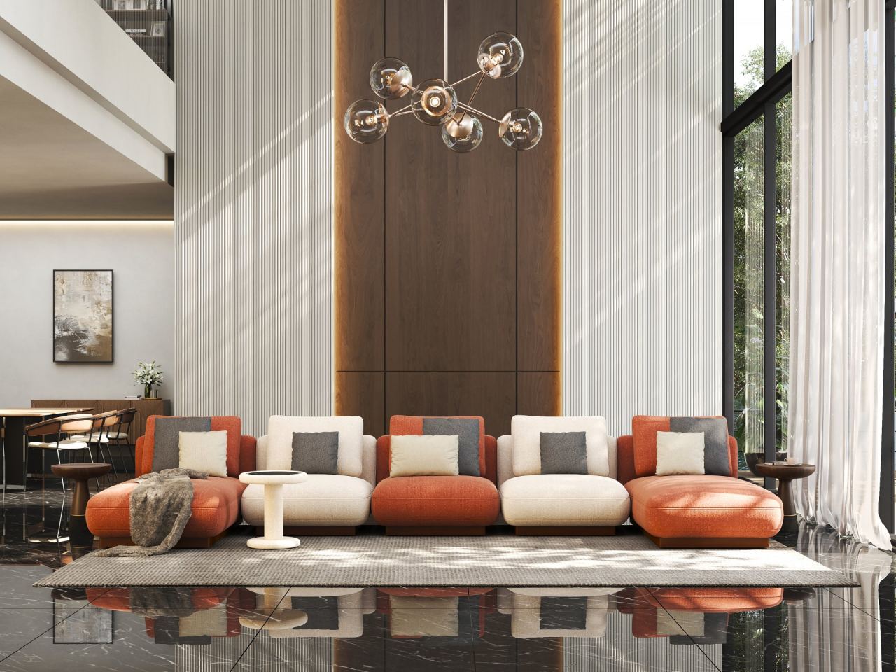 Koala Chaise Lounge in a furnished room