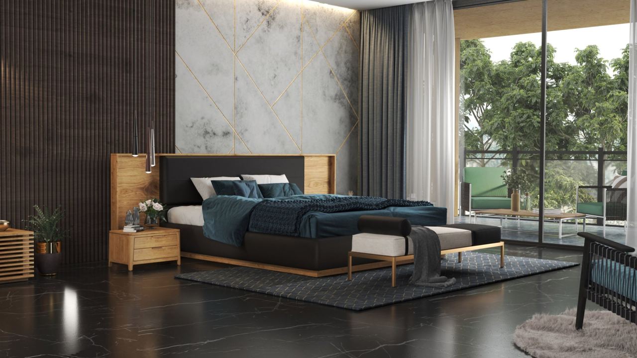 Laruso Bed Bench, in a room