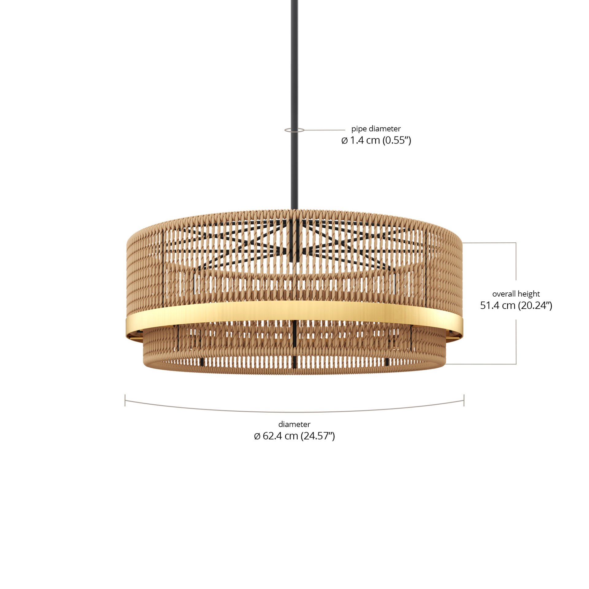 Lucy Hanging Lamp dimensions