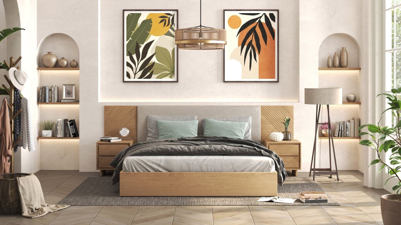Lily King Long Headboard