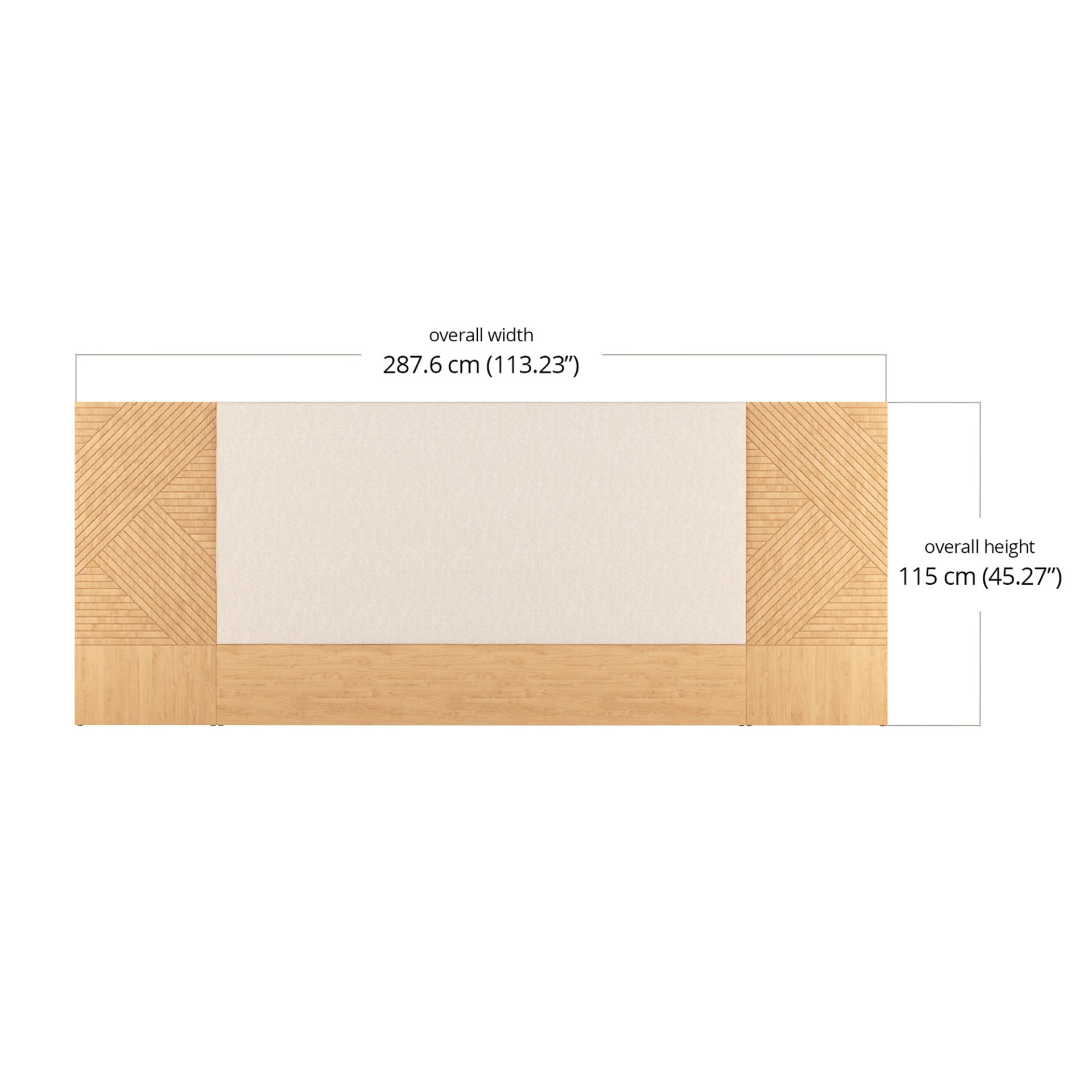 Lily Long Headboard dimensions