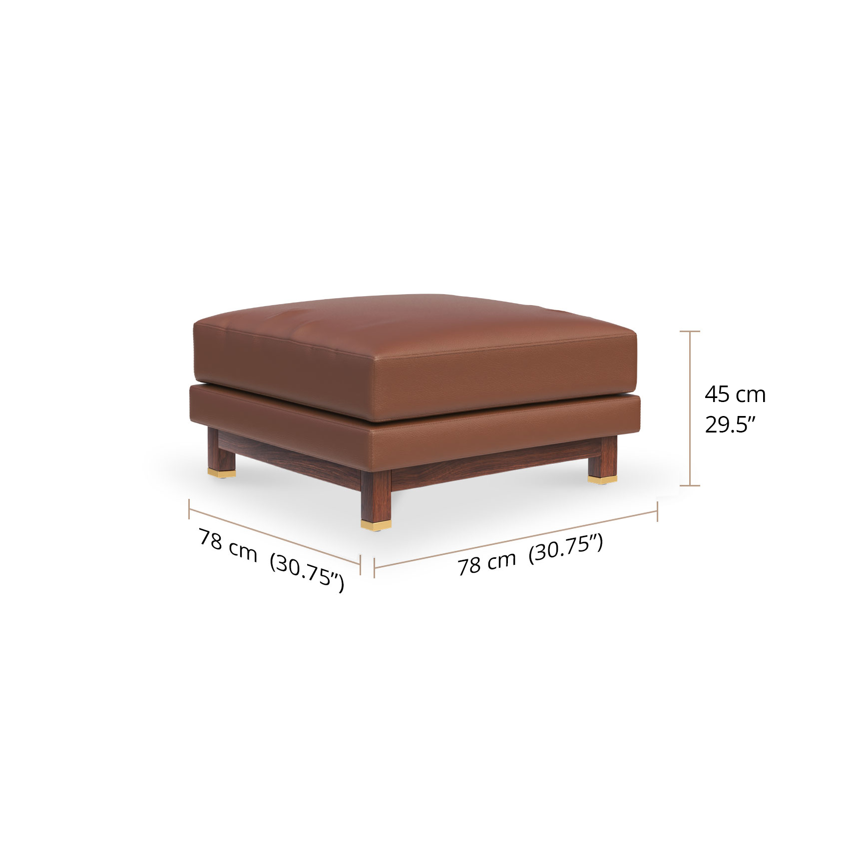 Liviro Ottoman dimensions