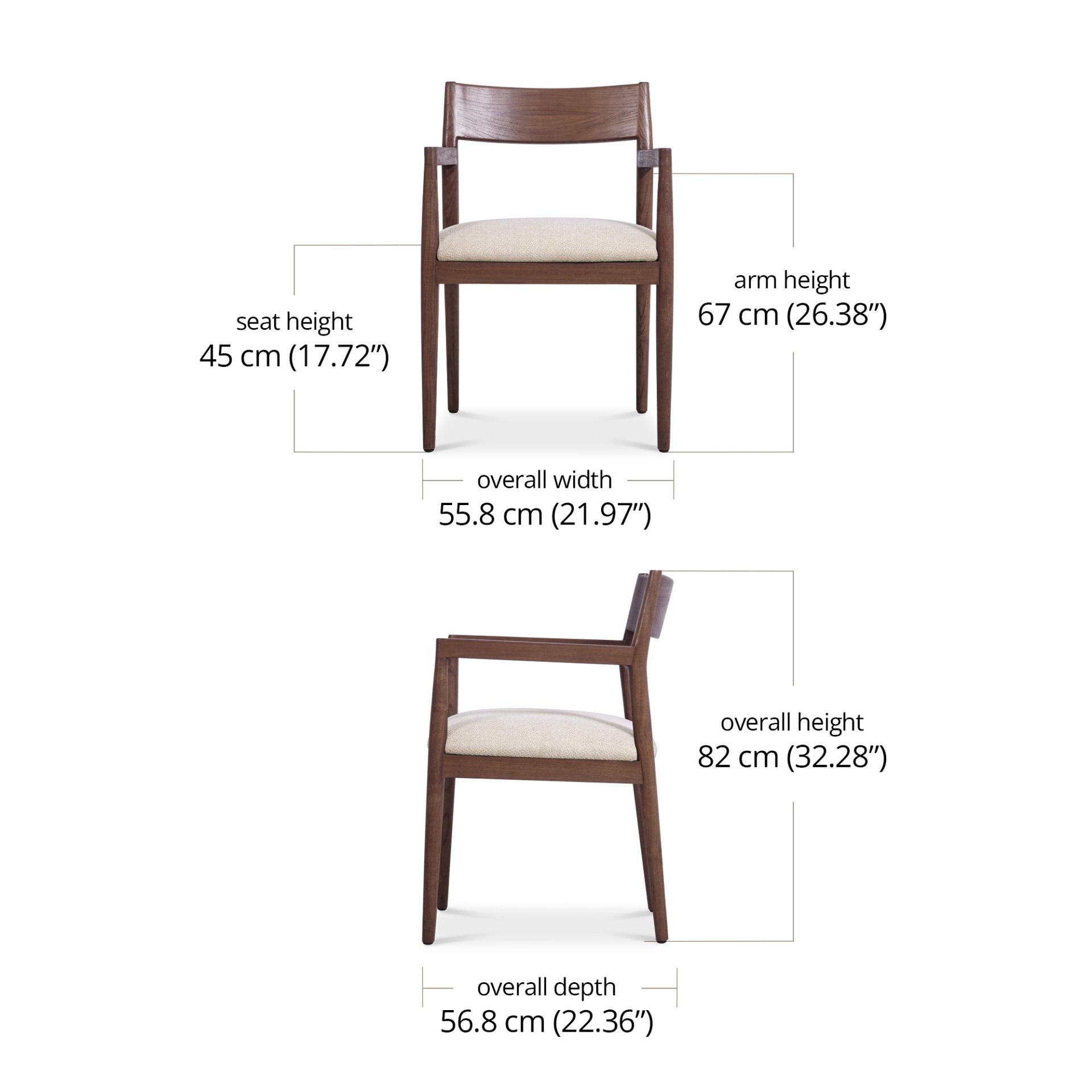 Lizzy Chair dimensions