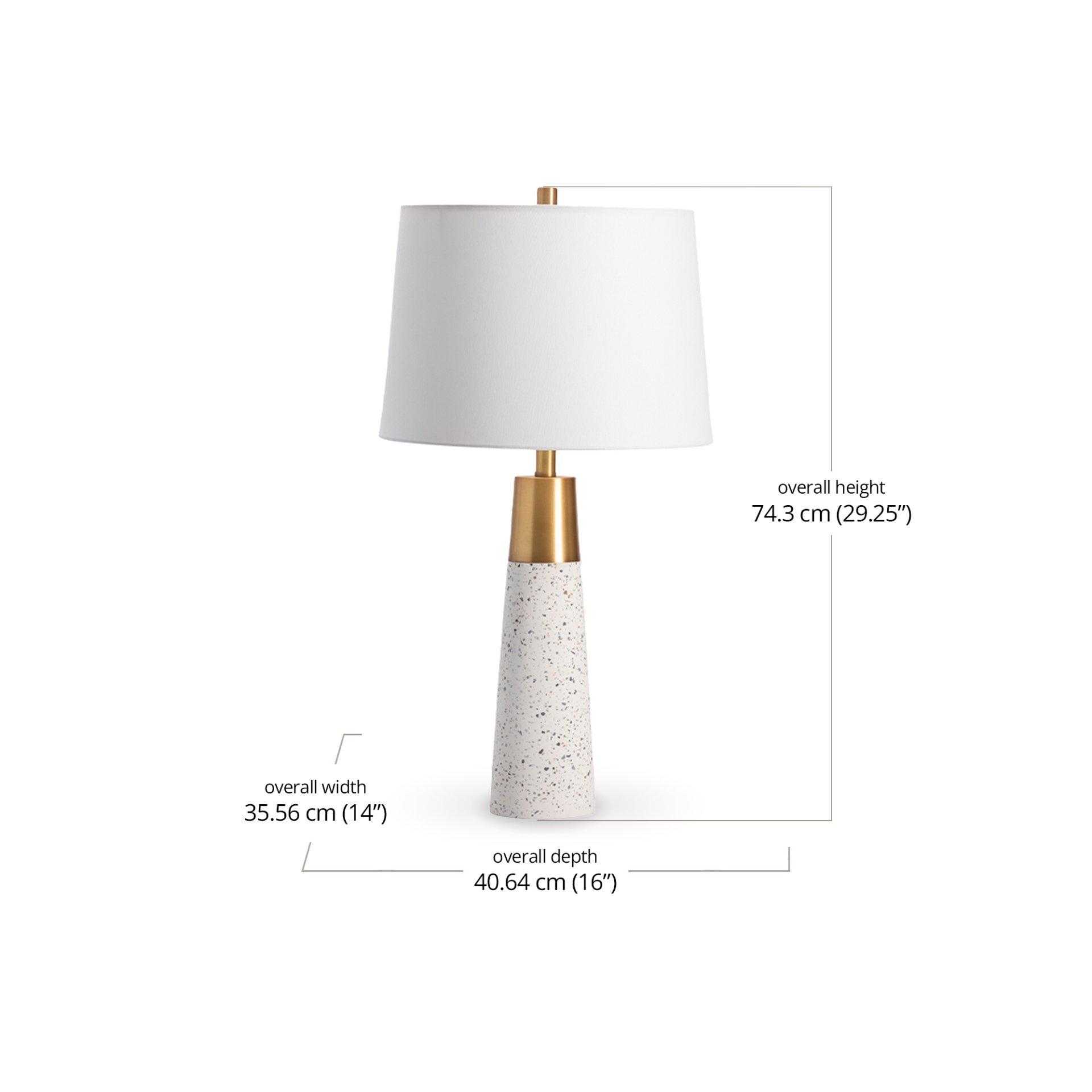 Luna Table Lamp dimensions