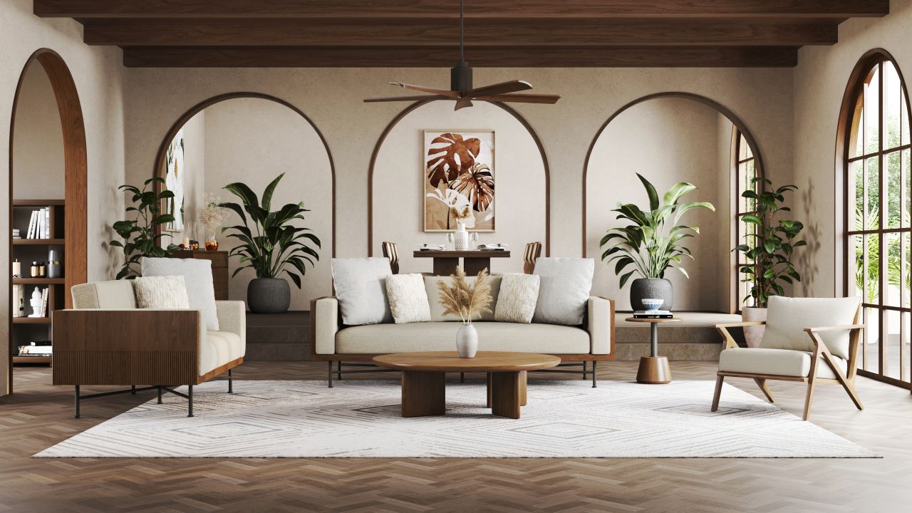 Loane Lounge Chair, in a room