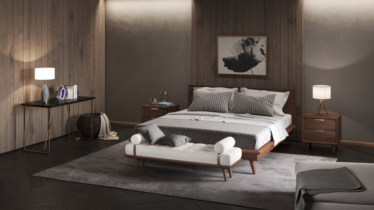 Luca Bed in a furnished room