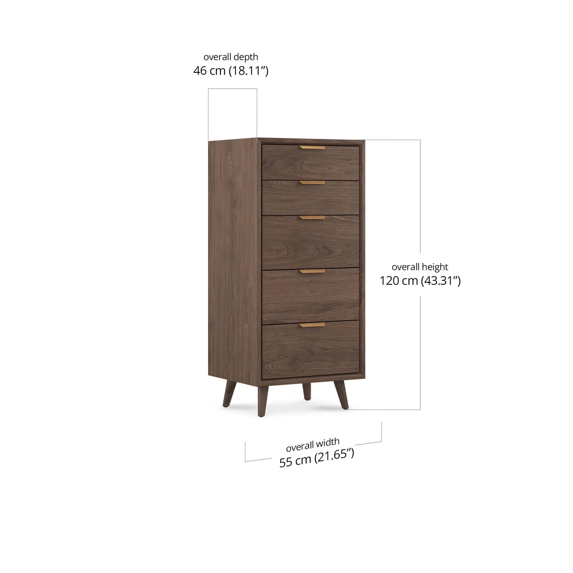 Luca Tall Dresser dimensions