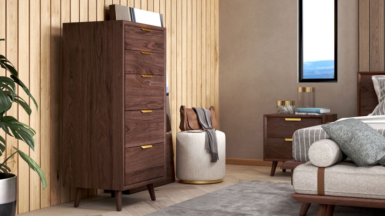 Luca Tall Dresser, in a room