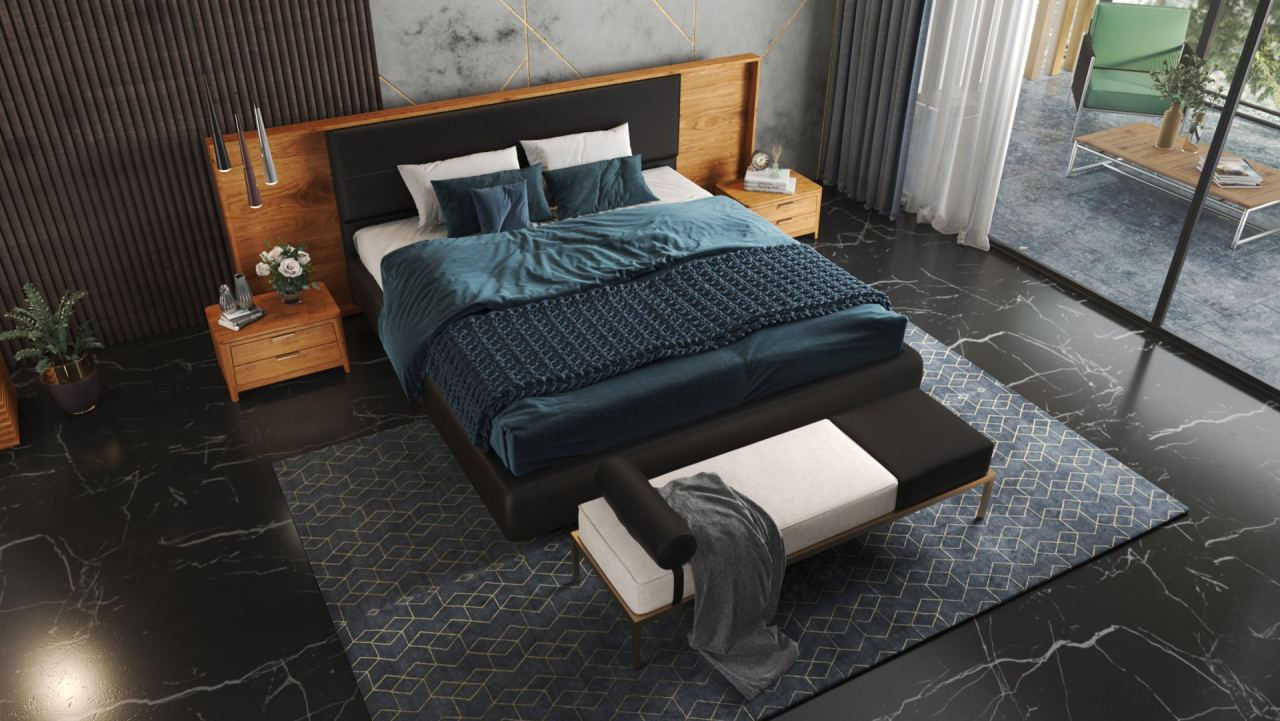 Maxim Upholstery - Bed Frame, in a room