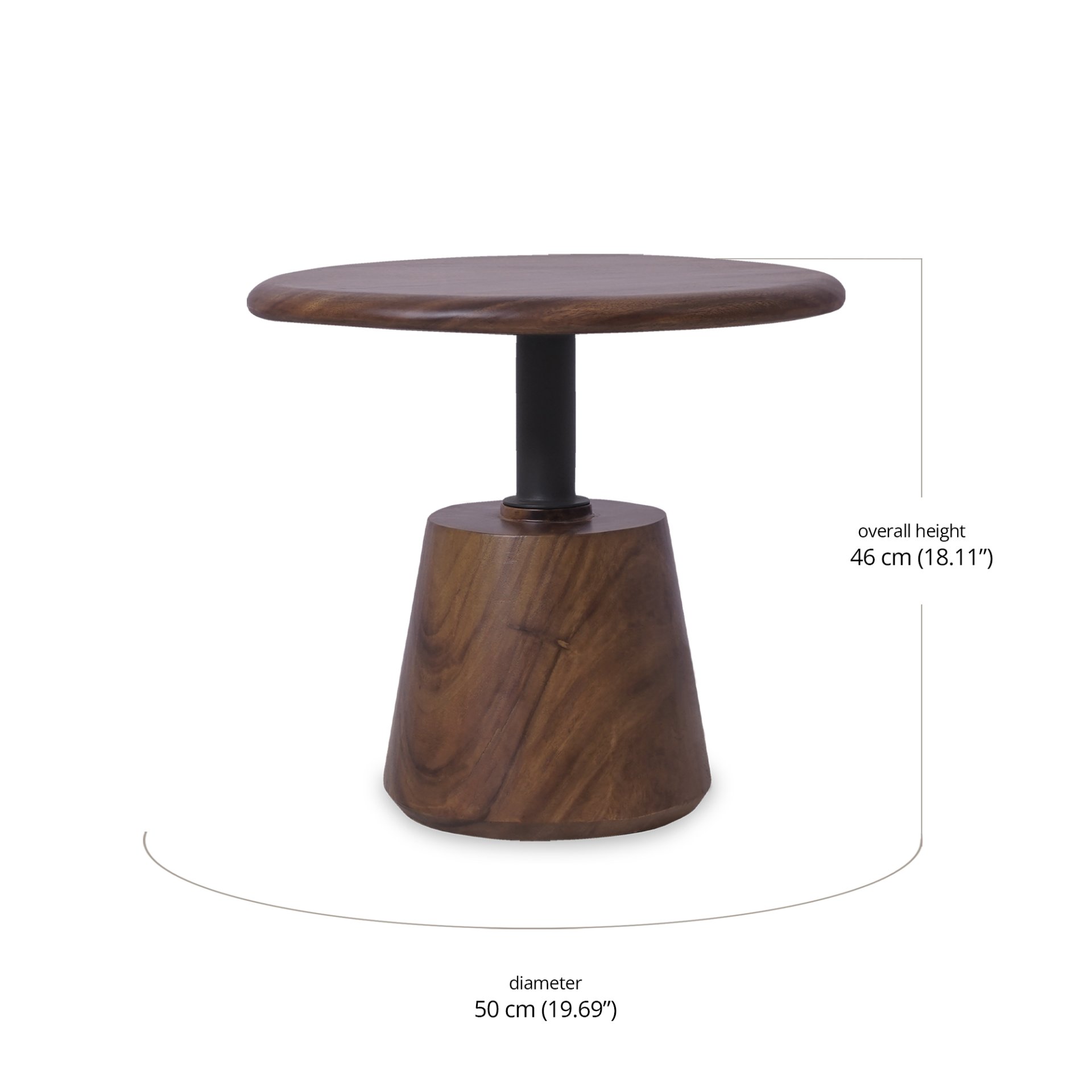 Magna Small Accent Table dimensions