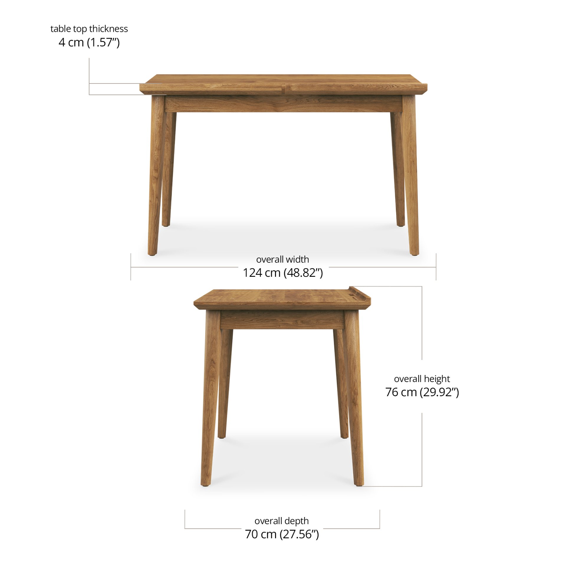 Milo Desk dimensions