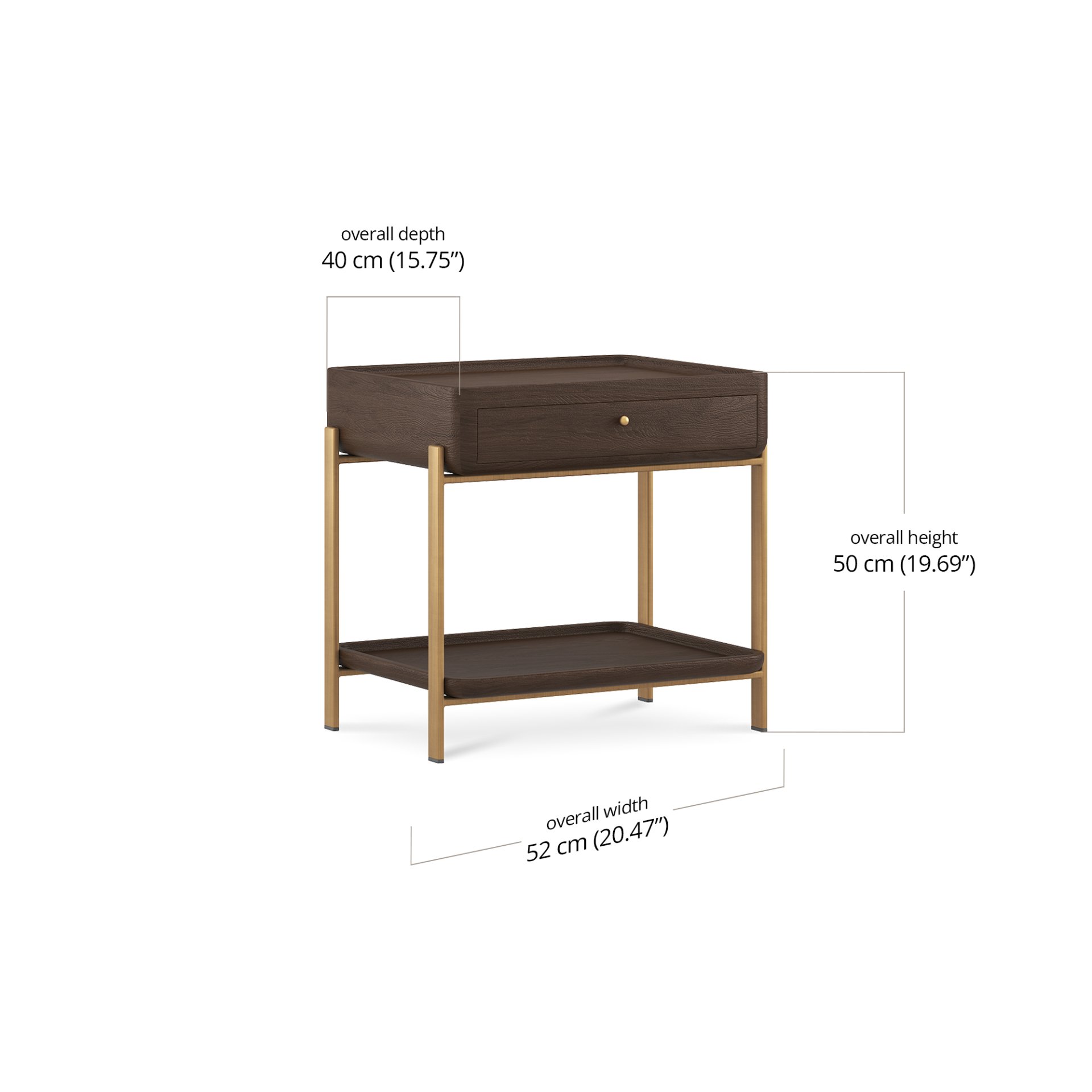 Mikayla Nightstand dimensions