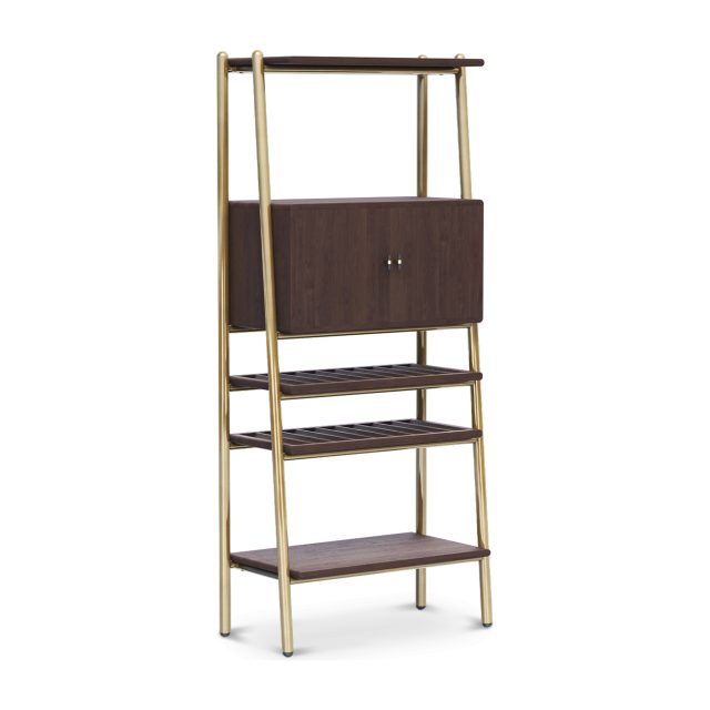 Moka Bookcase Bar Cabinet