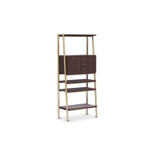 Moka Bookcase Bar Cabinet