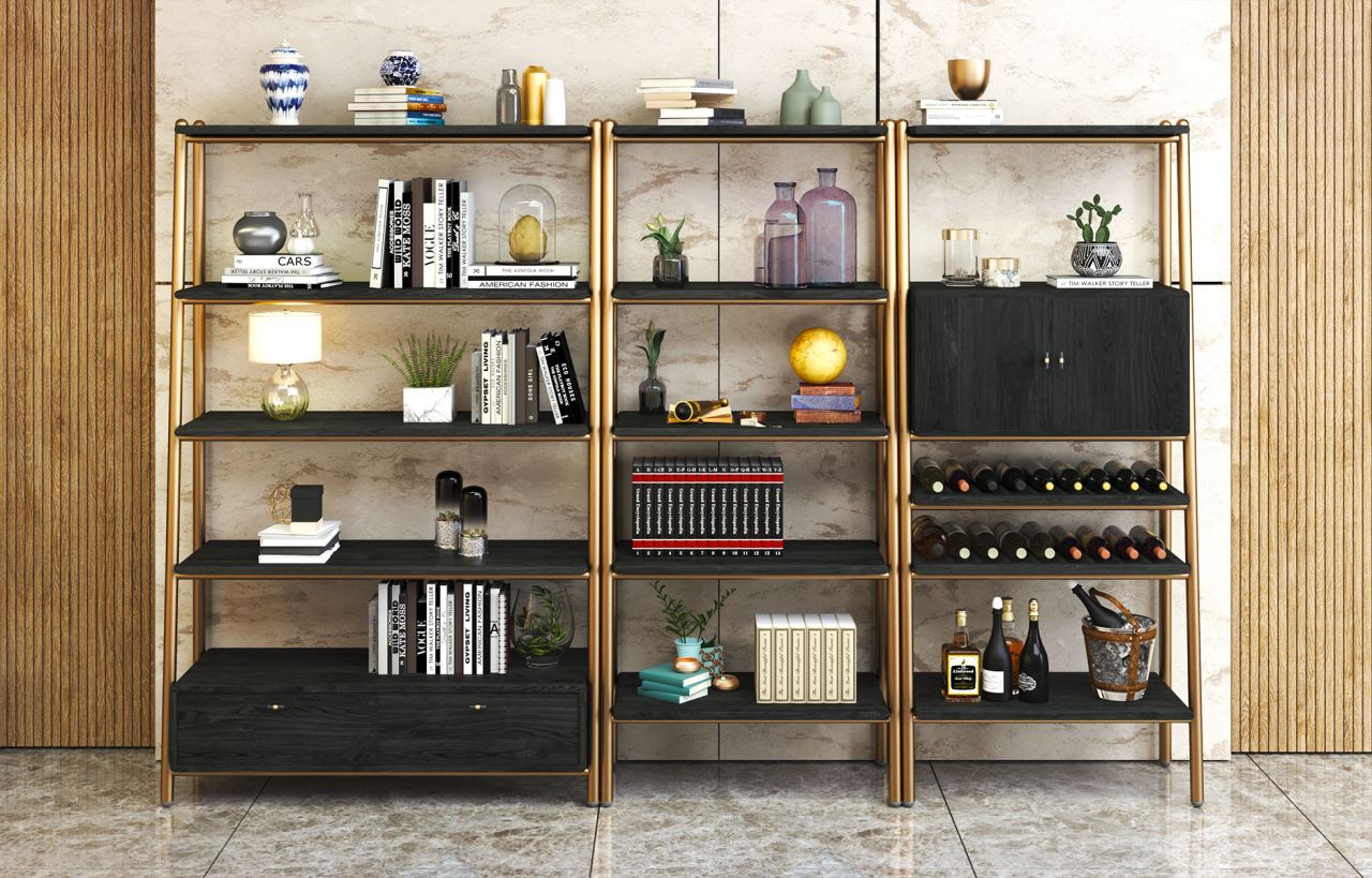 Moka Bookshelf Cabinet