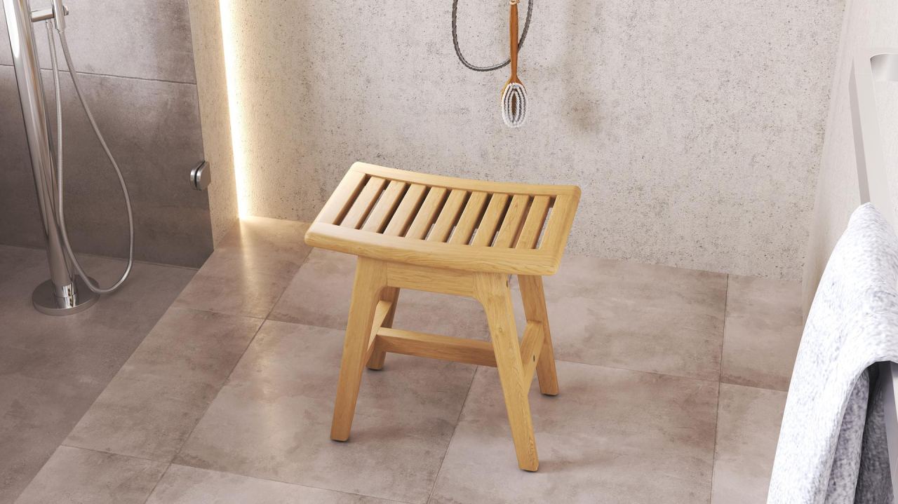 Morin Bathroom Stool, in a room