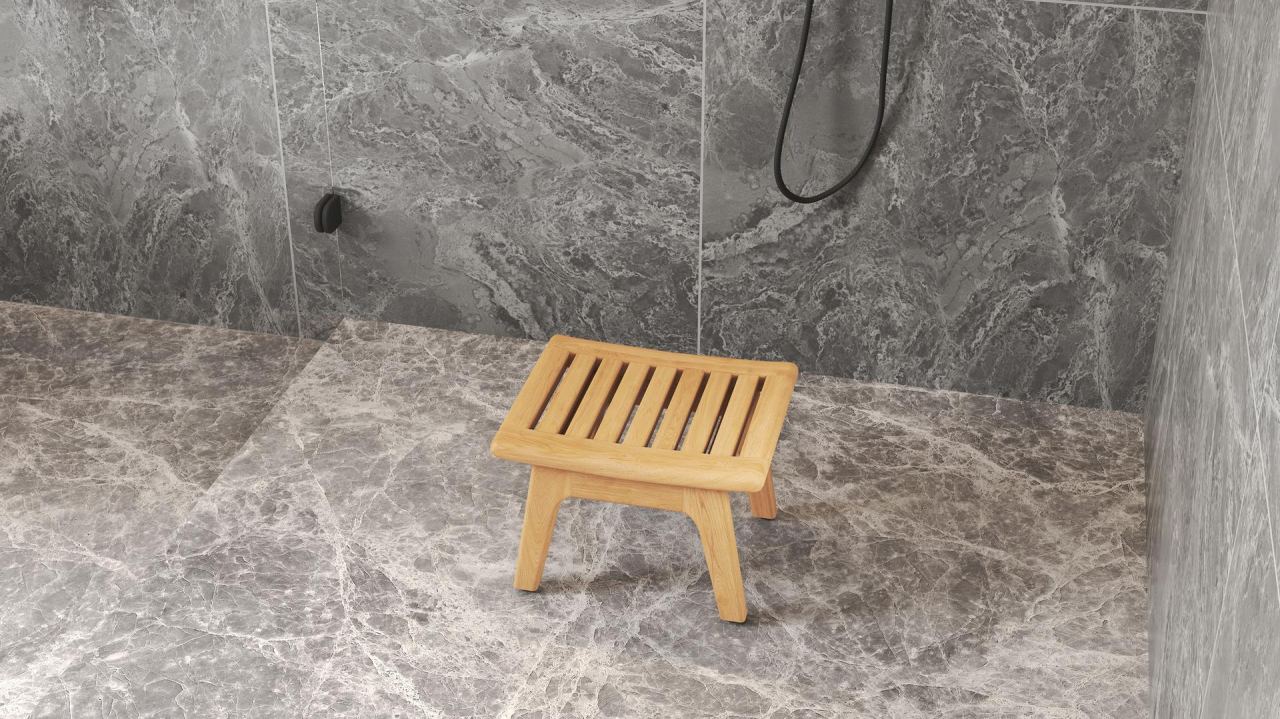 Morin Shaving Stool, in a room